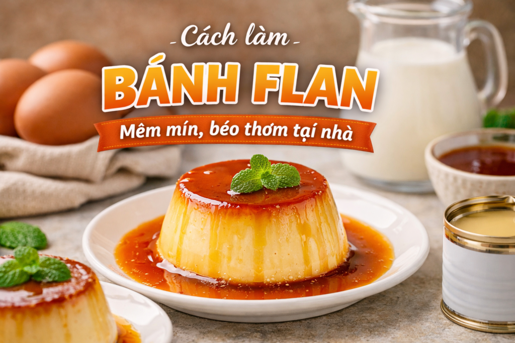 Cách làm bánh Flan đơn giản tại nhà