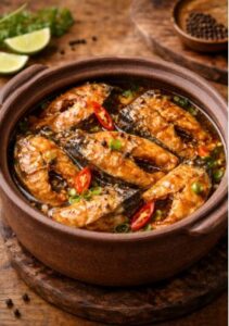 Thành phẩm món cá kho với nước dừa