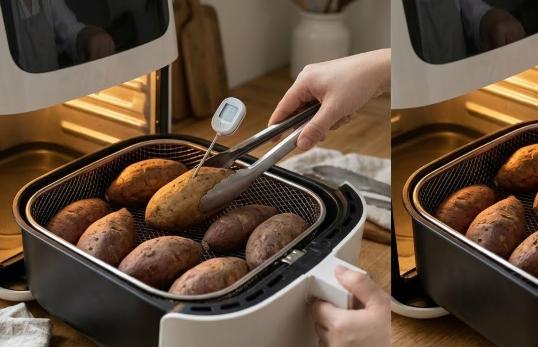 Cho khoai vào lò nướng