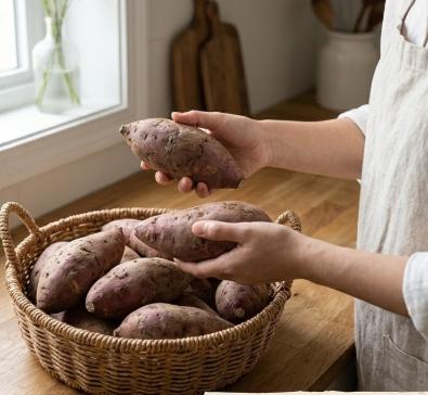 Nguyên liệu để làm món khoai mật nướng