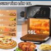 Dung tích sử dụng 16l của nồi chiên không dầu 20L HIKIRA