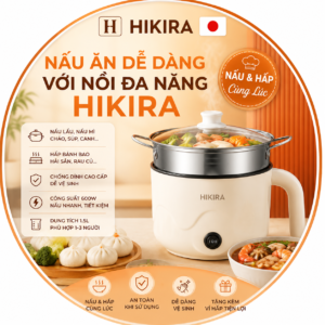 Nồi nấu đa năng HIKIRA 1,5lit