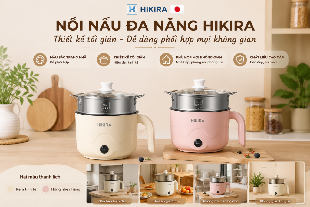 Màu sắc nồi đơn giản phù hợp mọi không gian